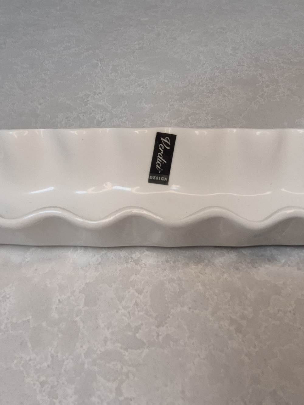 Modern White Wavy Serving Platter / Décor Tray